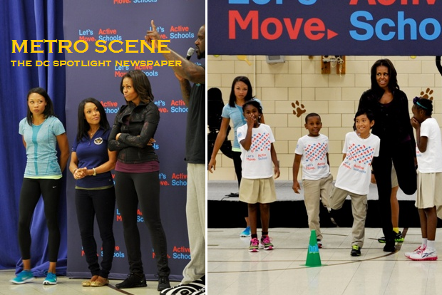 Let's Move Orr School Michelle Obama