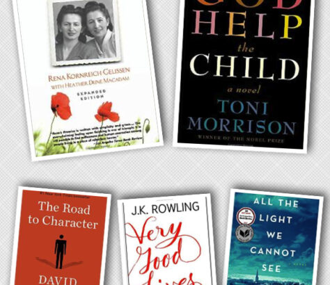 A collection of popular books by renowned authors.