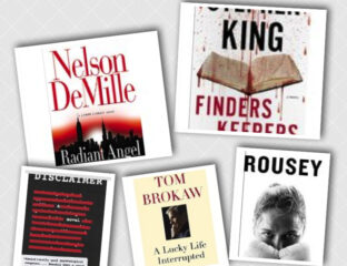 A collage of four book covers with various titles and authors.
