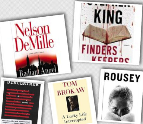 A collage of four book covers with various titles and authors.