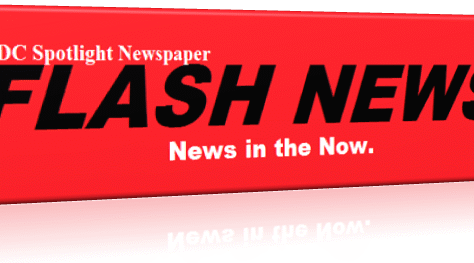 Red banner with bold black text reading 'Flash News'.