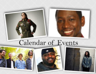 Collage of diverse individuals around a 'Calendar of Events' banner.