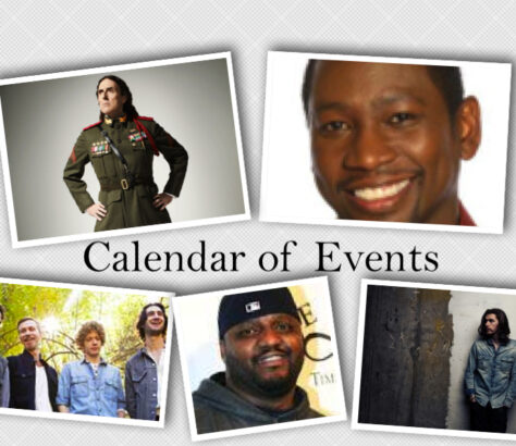 Collage of diverse individuals around a 'Calendar of Events' banner.