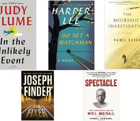 A collection of five diverse books including fiction, psychology, and biography.