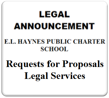 Legal announcement for requests for proposals on legal services.