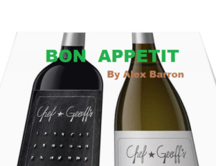 Two wine bottles labeled Chef & Graffiti with 
