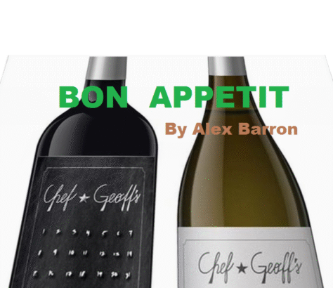 Two wine bottles labeled Chef & Graffiti with 