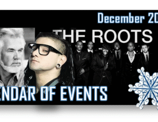 December's Year of Events featuring The Roots band.