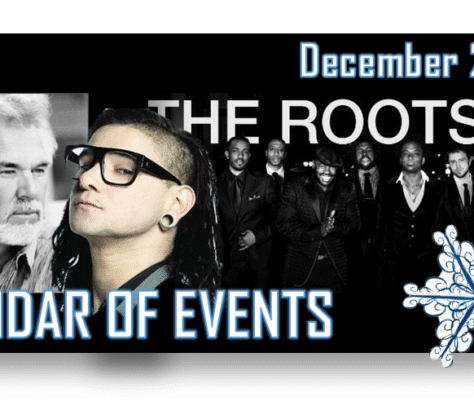 December's Year of Events featuring The Roots band.