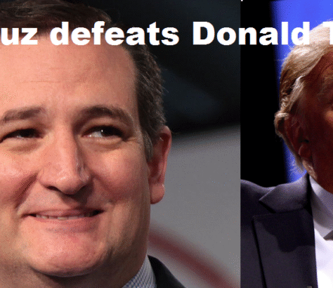 Ted Cruz and Donald Trump in a political comparison image.