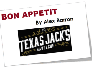 Logo of Texas Jack's Barbecue by Alex Barron.