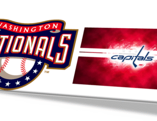 Washington Nationals and Washington Capitals logos side by side.