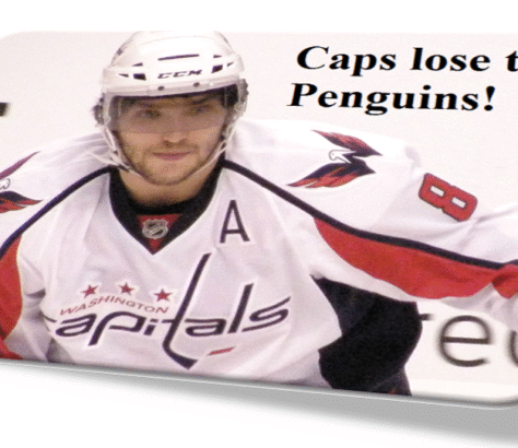 Washington Capitals player in action during a game.
