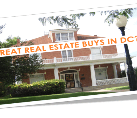 Large, elegant house with a banner saying 