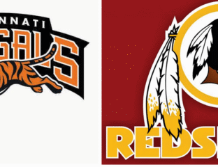Logos of the Baltimore Orioles and Washington Redskins NFL teams.