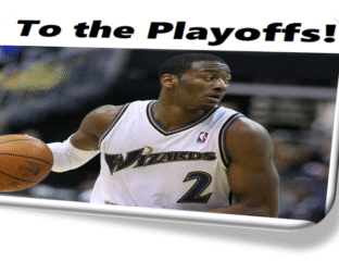 Basketball player in Sacramento Kings jersey preparing for a playoff game.
