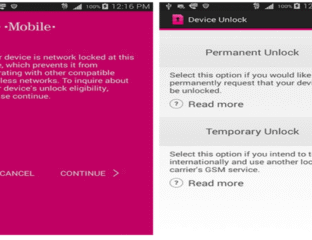 A mobile device locked with a network error message.