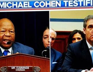 Two politicians testify during a congressional hearing.