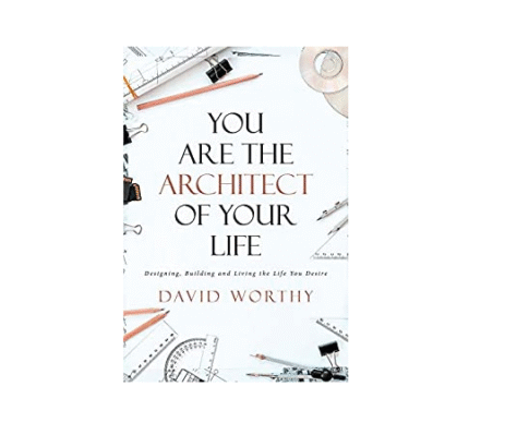 Book cover of 'You Are the Architect of Your Life' by David Worthy.
