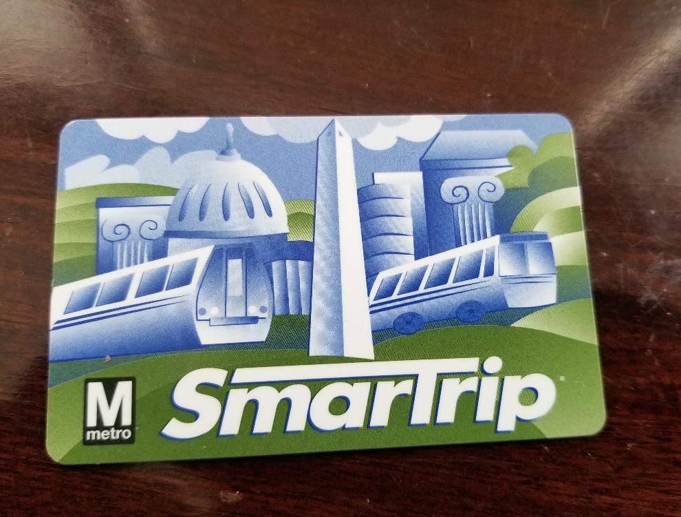 dc metro trip card