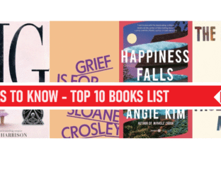 Collage of top 10 book covers highlighting grief, happiness, and self-discovery themes.