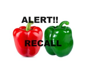 Alert for recall on red and green bell peppers.